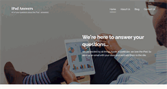 Desktop Screenshot of ipad-answers.com